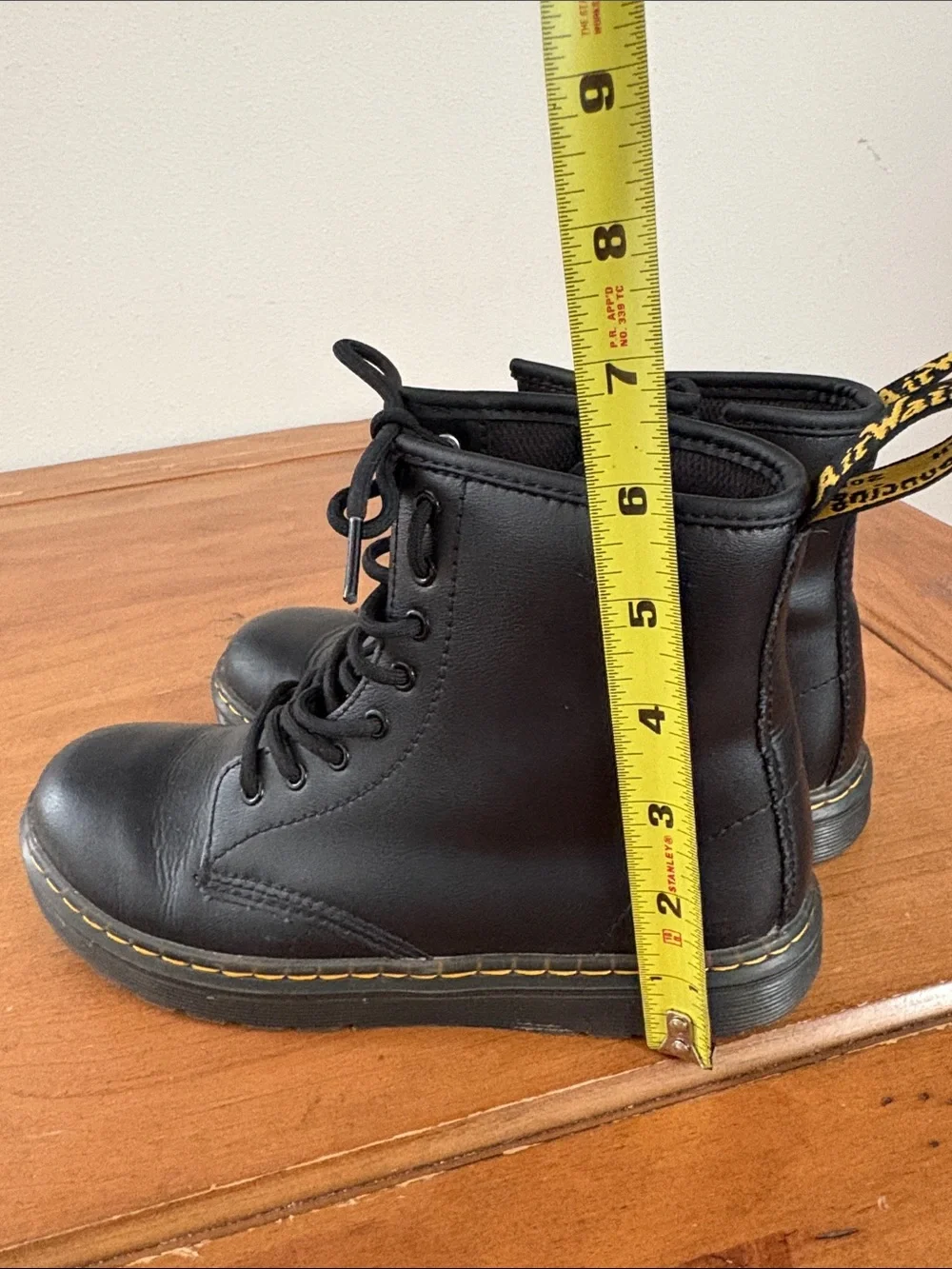 Dr. Martens Black Zavala Combat Boots  Size 5